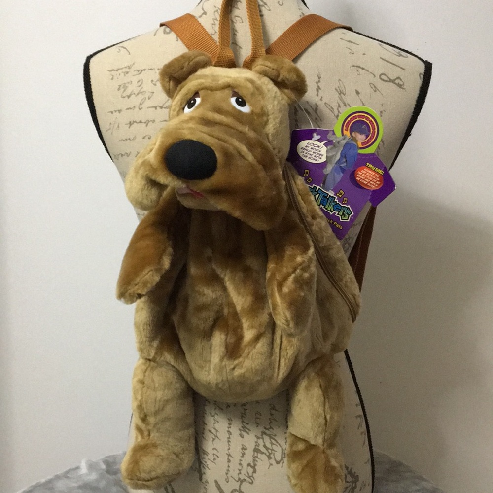 💐2/$25💐 Fun Backtalkers Animated Singing Plushie Hound Puppy Backpack